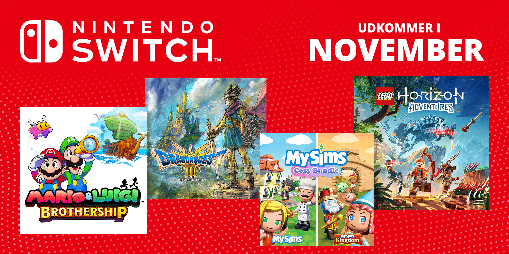 Kommende Nintendo Switch-spil - November 2024